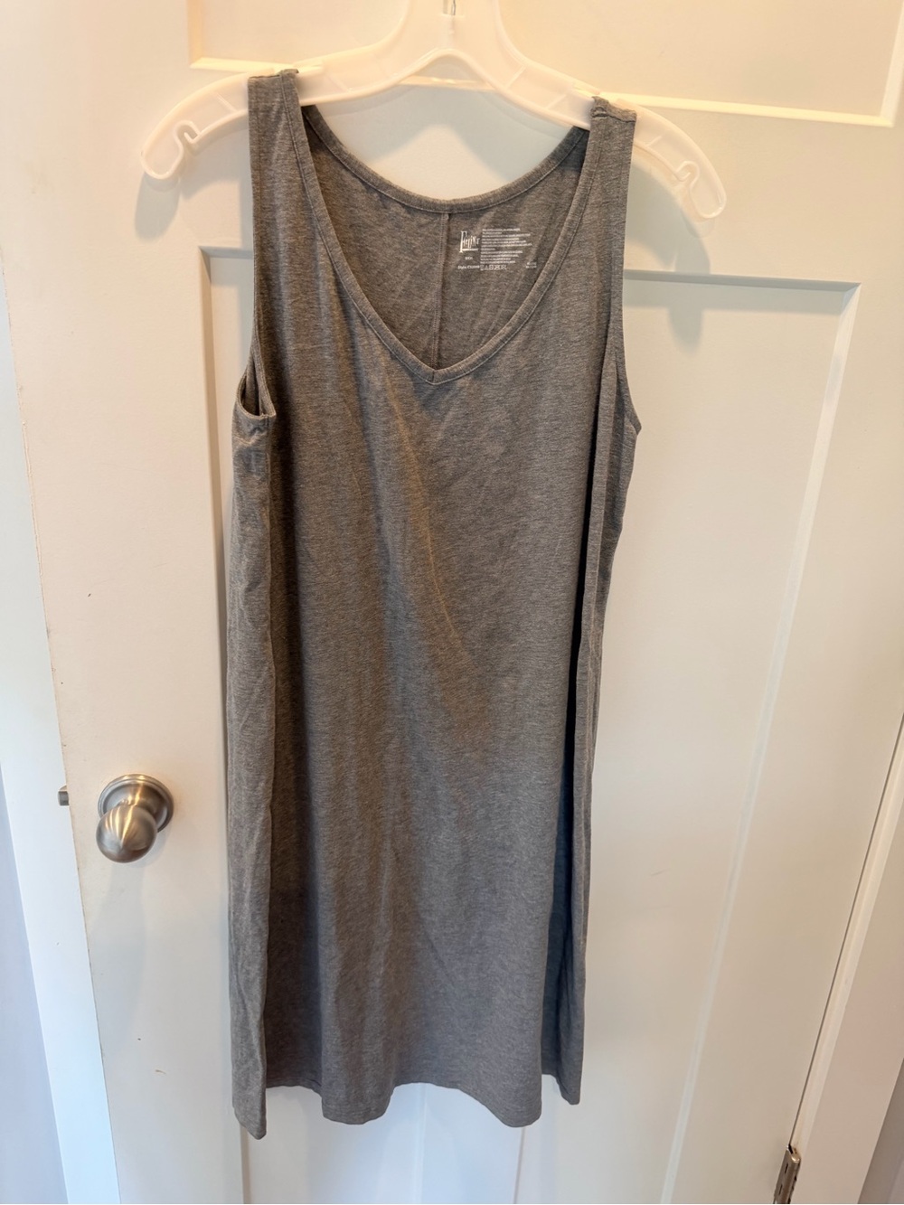 FeiNa Gray Modal Blend Sleeveless Lounge Tank Dress Small